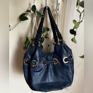 Michael Kors blue shoulder bag